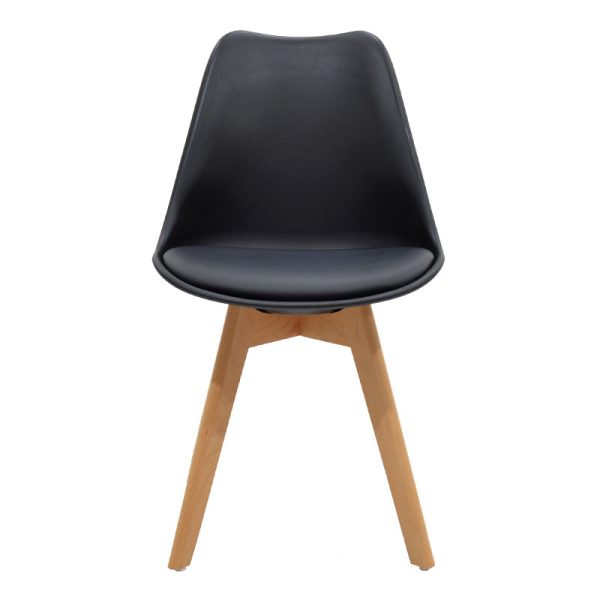 029 000051 2 12 Chair Gaston pakoworld PP with PU color black - oakIndoor furniture > Chairs