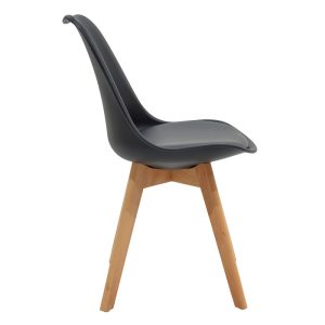 029 000051 3 12 Chair Gaston pakoworld PP with PU color black - oakIndoor furniture > Chairs