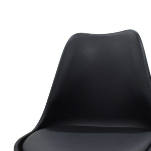 029 000051 4 12 Chair Gaston pakoworld PP with PU color black - oakIndoor furniture > Chairs
