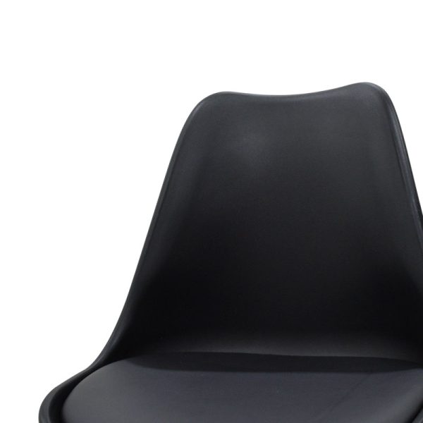 029 000051 4 12 Chair Gaston pakoworld PP with PU color black - oakIndoor furniture > Chairs