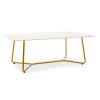 029 000090 6 Gordon pakoworld expanding gray cement table - black metal leg 160-200x90x75cmIndoor furniture > Dining Tables