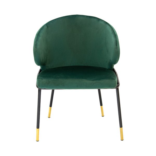 029 000104 3 2 Chair Nalu pakoworld velvet dark green-black golden legSPRING OFFERS