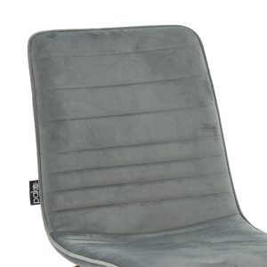 029 000134 4 2 Chair Amalia pakoworld metal golden with velvet greySPRING OFFERS