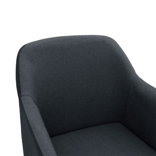 029 000144 4 5 Safira armchair pakoworld PU fabric black-natural 57x58x84cmIndoor furniture > Living room armchairs