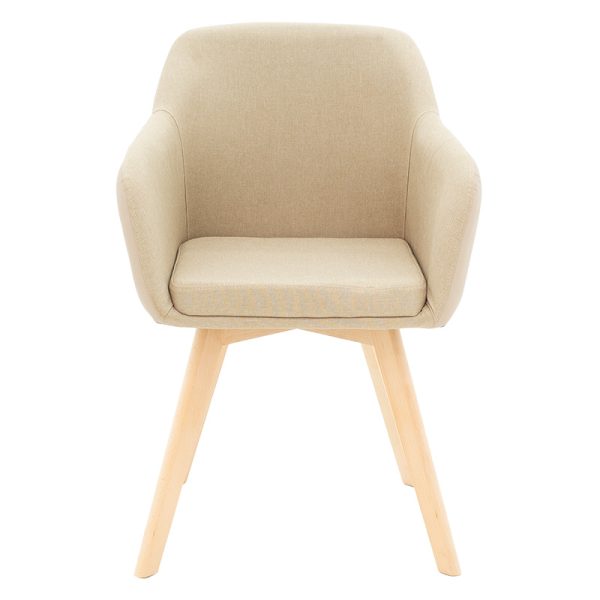 029 000145 3 3 Safira armchair pakoworld PU fabric beige-natural 57x58x84cmIndoor furniture > Living room armchairs