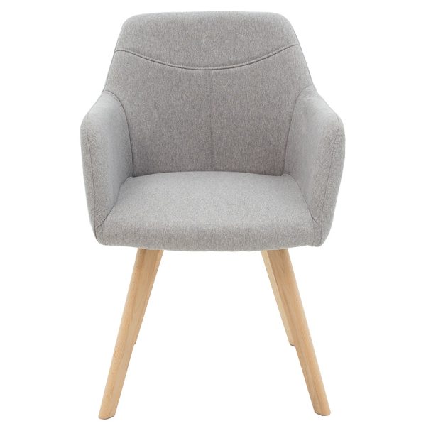 029 000146 3 5 Armchair Nasima pakoworld fabric grey-natural 57x58x84cmIndoor furniture > Living room armchairs