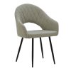 029 000150 9 Chair Darrell pakoworld pu black - metal chrome 42x49x106cmIndoor furniture > Chairs