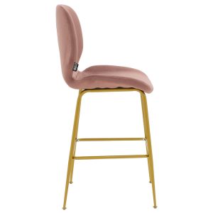 029 000190 2 Bar Stool Impel metal golden legs-velvet rotten appleIndoor furniture > Bar stools
