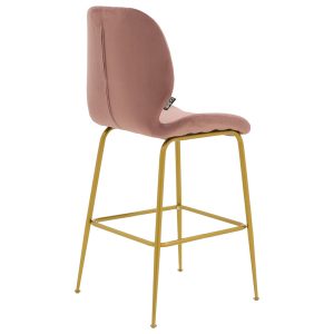 029 000190 3 Bar Stool Impel metal golden legs-velvet rotten appleIndoor furniture > Bar stools