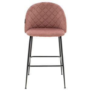 029 000199 3 4 Bar Stool Kudos metal black legs-velvet rotten appleIndoor furniture > Bar stools