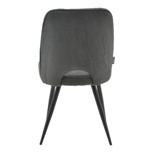 029 000210 4 6 Renish pakoworld bouclé chair gray-metallic black leg 61x47x91.5cmIndoor furniture > Chairs