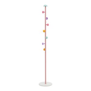 029 000229 6 Coat stand Mush pakoworld pink-white metal 30x30x168cmIndoor furniture > Children's Room
