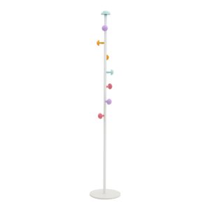 029 000230 7 Coat stand Mush pakoworld white metal 30x30x168cmIndoor furniture > Children's Room