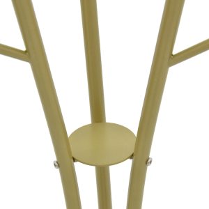 029 000231 2 2 Coat stand Marianni pakoworld gold-white metal 50x38x182cmIndoor furniture > Hoods - Hangers