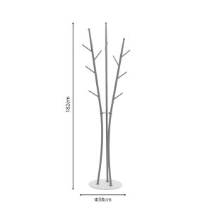 029 000231 4 2 Coat stand Marianni pakoworld gold-white metal 50x38x182cmIndoor furniture > Hoods - Hangers