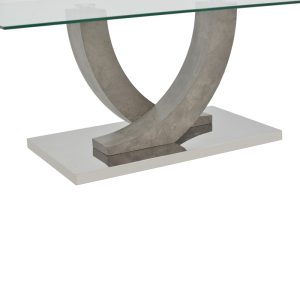 029 000239 4 2 Table Kasmora pakoworld grey wood-glass 110x60x45cmIndoor furniture > Coffee tables