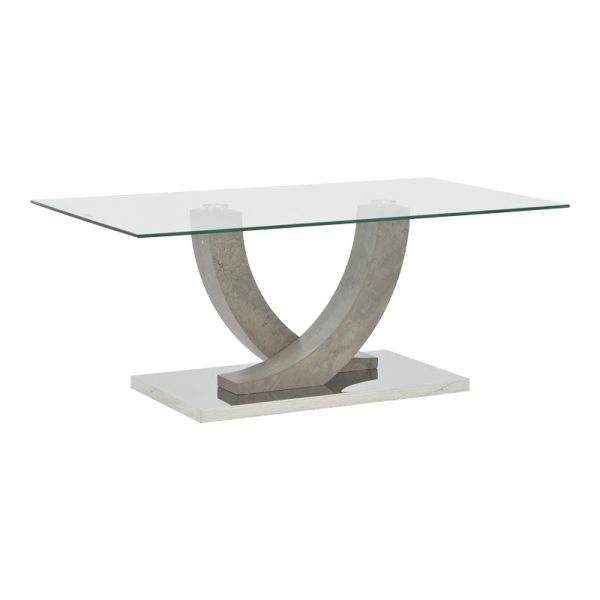 029 000239 5 Table Kasmora pakoworld grey wood-glass 110x60x45cmIndoor furniture > Coffee tables