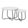 029 000240 1 Bedside table with drawer Marcole pakoworld walnut color wood-black metal 45x33x58cmSPRING OFFERS