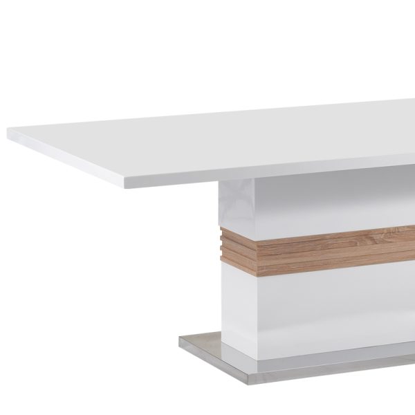 029 000263 2 2 Zoekrin Inart table white mdf 200x100x76cmIndoor furniture > Dining Tables