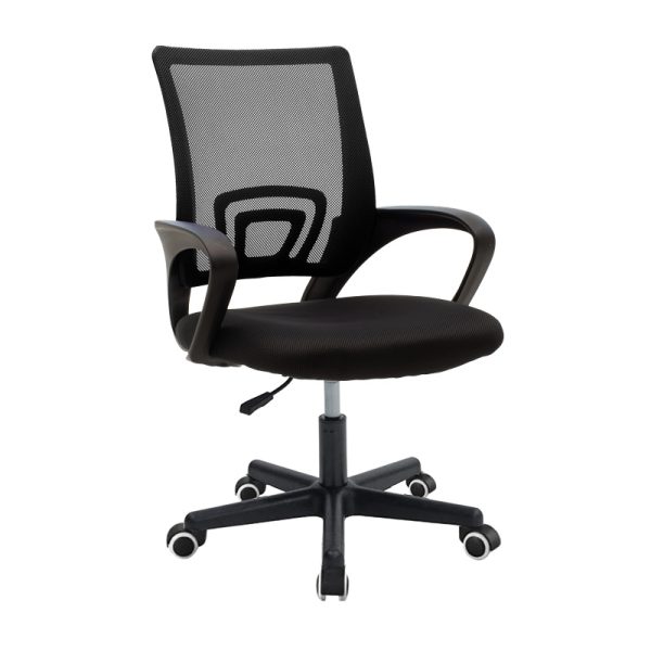 029 000323 18 Berto II pakoworld office chair with mesh fabric in black shade 60x48x85-95cmOffice furniture > Office chair for children