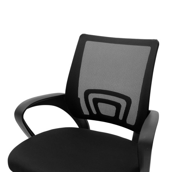 029 000323 4 15 Berto II pakoworld office chair with mesh fabric in black shade 60x48x85-95cmOffice furniture > Office chair for children