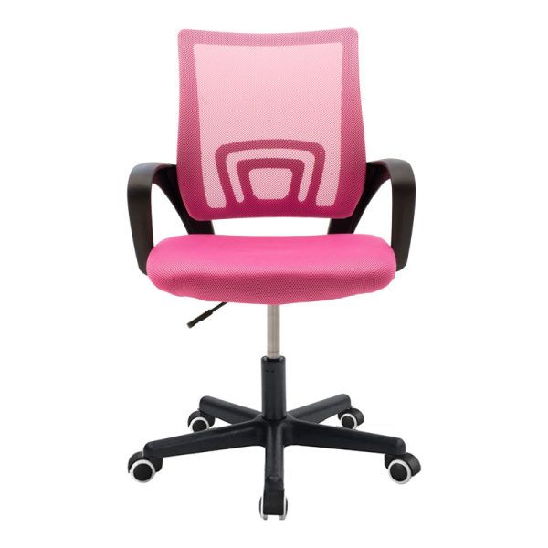 029 000324 3 10 Berto II pakoworld office chair with mesh fabric in pink-black shade 60x48x85-95cmOffice furniture > Office chair for children