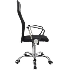 029 000327 2 10 Office chair Joel II pakoworld fabric mesh in black shade 61x59x109.5-123cmOffice furniture > Labor office chairs