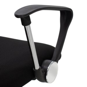 029 000327 4 10 Office chair Joel II pakoworld fabric mesh in black shade 61x59x109.5-123cmOffice furniture > Labor office chairs