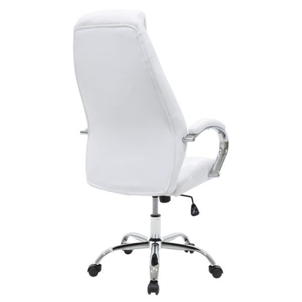 033 000008 2 5 Sonar pakoworld manager office chair with PU in white colorOffice furniture > Manager office chairs
