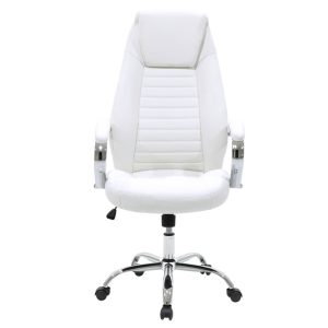 033 000008 3 5 Sonar pakoworld manager office chair with PU in white colorOffice furniture > Manager office chairs