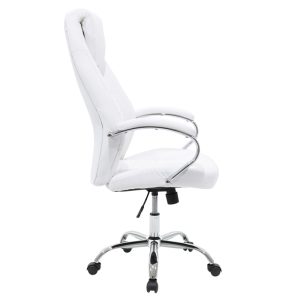 033 000008 4 5 Sonar pakoworld manager office chair with PU in white colorOffice furniture > Manager office chairs