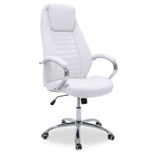 033 000008 8 Sonar pakoworld manager office chair with PU in white colorOffice furniture > Manager office chairs