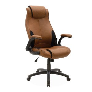 033 000013 7 Manager office chair Bear pakoworld with pu brown tabac antique-black colourOffice furniture > Manager office chairs