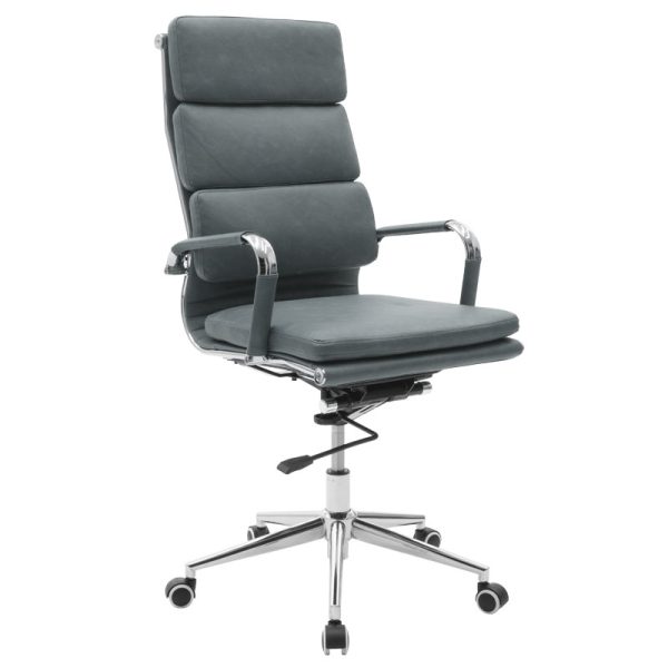 033 000016 10 Manager office chair Tokyo pakoworld with pu grey antique colourOffice furniture > Manager office chairs