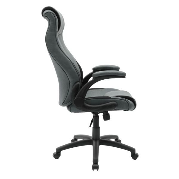033 000017 2 4 Manager office chair Bear pakoworld with pu grey antique-black colourOffice furniture > Manager office chairs