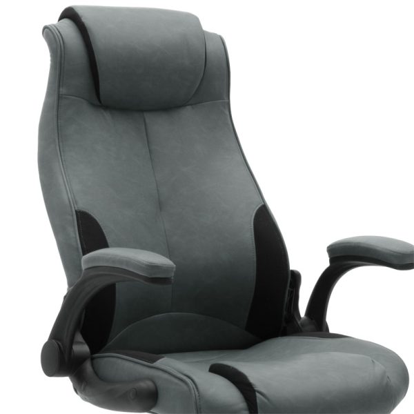 033 000017 4 4 Manager office chair Bear pakoworld with pu grey antique-black colourOffice furniture > Manager office chairs