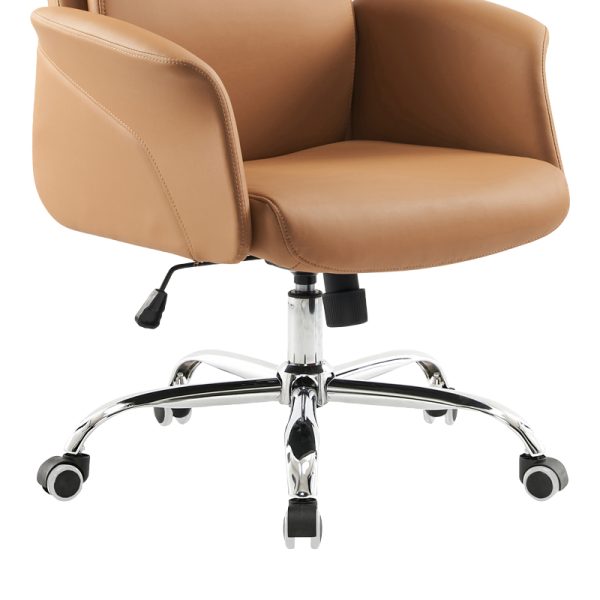 033 000020 3 5 Manager office chair Derjio pakoworld brown pu 68x66x115cmOffice furniture > Manager office chairs