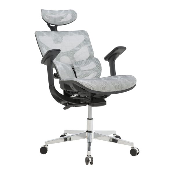 033 000021 2 6 Director's office chair Karlo pakoworld white-black mesh fabric 72x70x112cmOffice furniture > Manager office chairs