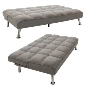 035 000019 2 10 3 seater Sofa-bed Rebel pakoworld with fabric in light grey color 189x92x82cmIndoor furniture > Sofas