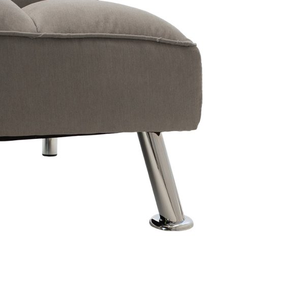 035 000019 4 10 3 seater Sofa-bed Rebel pakoworld with fabric in light grey color 189x92x82cmIndoor furniture > Sofas
