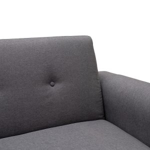 035 000034 4 3 3 seated sofa-bed Carmelo Pakoworld dark grey fabric 214x80x86cmIndoor furniture > Sofas-bed