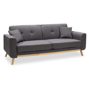 035 000034 6 3 seated sofa-bed Carmelo Pakoworld dark grey fabric 214x80x86cmIndoor furniture > Sofas-bed