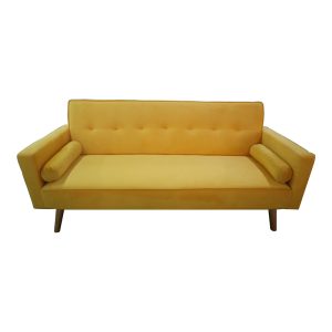 035 000084 2 6 3 seater sofa-bed Success pakoworld yellow velvet 190x80x84cmIndoor furniture > Sofas-bed