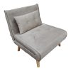 035 000095 5 Chair Houlian pakoworld anthracite fabric-black metal leg 46x66x89cmIndoor furniture > Chairs