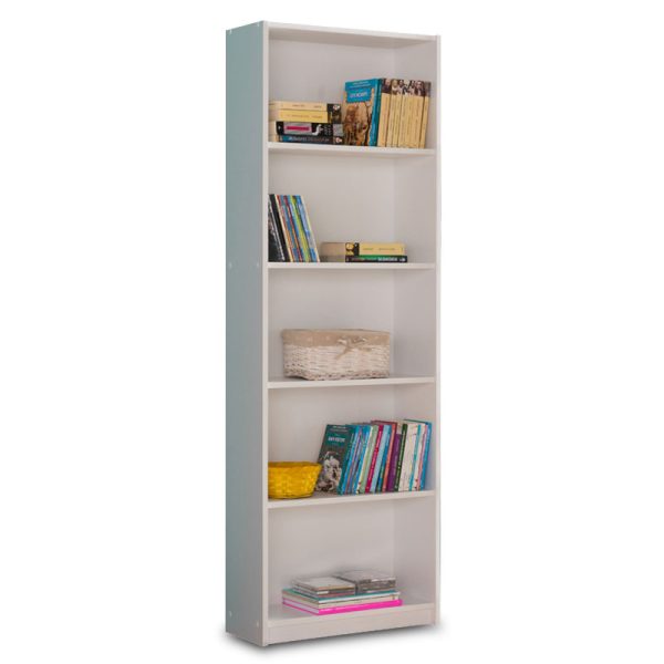 039 000015 10 Bookcase Max pakoworld white 58x23x170 cmIndoor furniture > Bookshelves