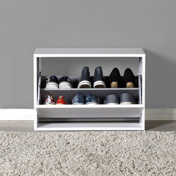 039 000056 2 2 Shoes cabinet Step pakoworld 6 pairs in white color 60x30x42 cmIndoor furniture > Shoe storage cabinet & cupboards