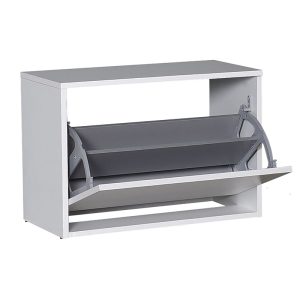 039 000056 3 2 Shoes cabinet Step pakoworld 6 pairs in white color 60x30x42 cmIndoor furniture > Shoe storage cabinet & cupboards