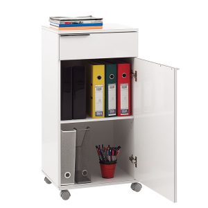 039 000136 2 2 Cabinet Chad pakoworld mobile in white gloss color 50x40x100cmIndoor furniture > Home organization > Bathroom > Cabinets