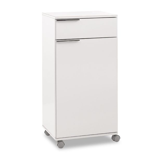 039 000136 3 Cabinet Chad pakoworld mobile in white gloss color 50x40x100cmIndoor furniture > Home organization > Bathroom > Cabinets