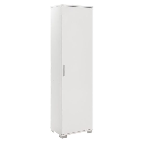 039 000154 10 Multipurpose cabinet Chad1 pakoworld white gloss 45x32x169cmIndoor furniture > Home organization > Bathroom > Cabinets